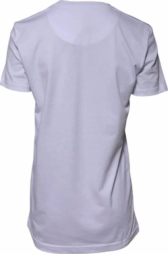 White Cotton Goodluck 2023 Crew Neck T-shirt