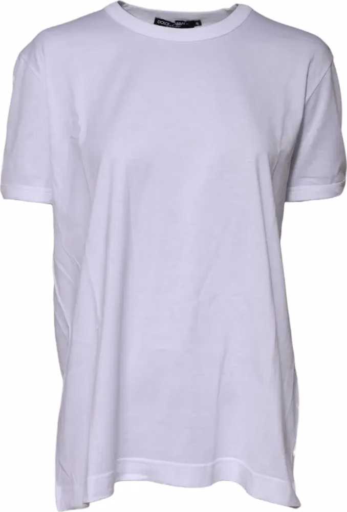 White Cotton Goodluck 2022 Crew Neck T-shirt
