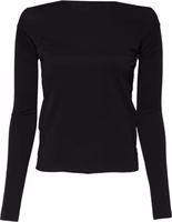 Black Wool Shrug Crew Neck Pullover Sweater 1