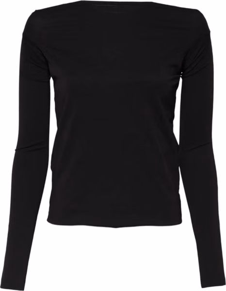 Black Wool Shrug Crew Neck Pullover Sweater