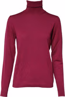 Fuchsia Wool Long Sleeves Turtleneck Sweater 1