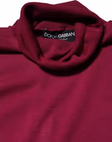 Fuchsia Wool Long Sleeves Turtleneck Sweater 3