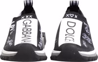 Black White Sorrento Low Top Sneakers Shoes 1