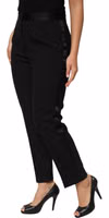 Black Wool HighWaist Tapered Trouser Pants 2