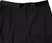 Black Wool HighWaist Tapered Trouser Pants 4