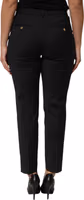 Black Polyester Tapered Women Trouser Pants 3