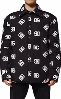 Black DG Monogram Nylon Windbreaker Jacket 1