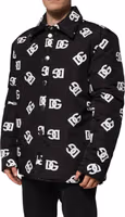 Black DG Monogram Nylon Windbreaker Jacket 2