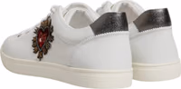 White Sacred Heart Men Low Top Sneakers Shoes 4