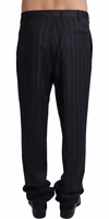 Gray Wool Blend Formal Trousers Pants 1