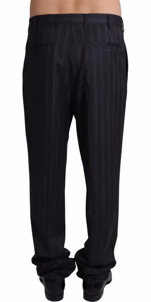Gray Wool Blend Formal Trousers Pants