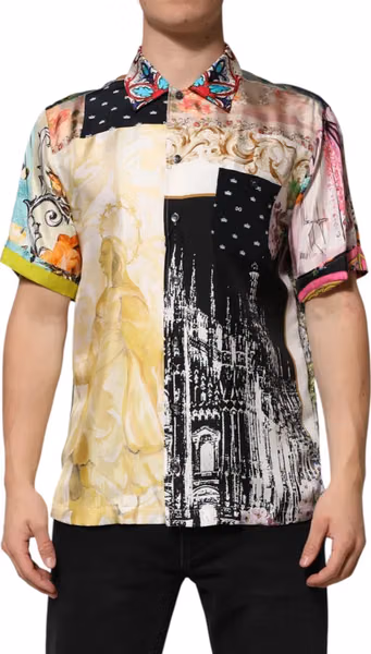 Multicolor Printed Button Down Casual Shirt