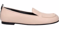 Pink Leather Slip-On Loafers 1