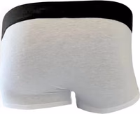 White Cotton Men Boxer 2