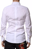 White Cotton GOLD Long Sleeves Formal Shirt 3