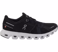 Black Polyester Athletic Sneakers 1