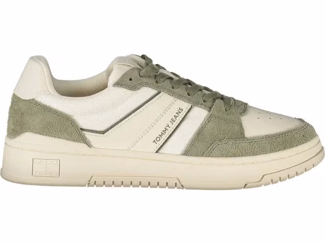 White Polyester Men Sneaker