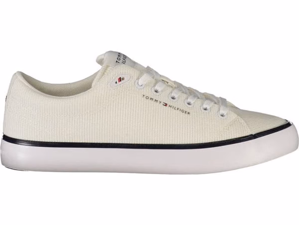 Bianco Polyester Men Sneaker