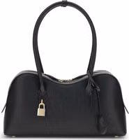 Black Polyester Shoulder Bag 1