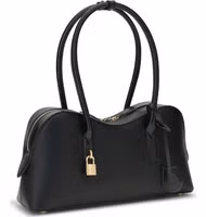 Black Polyester Shoulder Bag 2