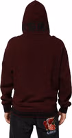 Burgundy Cotton Plaid Lined Men Hoodie Sweater 3