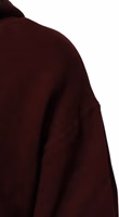 Burgundy Cotton Plaid Lined Men Hoodie Sweater 5