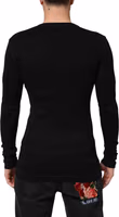 Black Cotton Button Up Men Cardigan Sweater 3