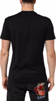 Black Cotton Embroidered DG Logo Pocket T-shirt 3