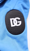 Blue Cotton Hooded Men Sportswear One Size Vest 1