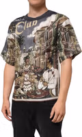 Palermo Jazz Club Linen Crew Neck Men T-shirt 2