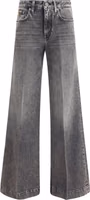 Gray Cotton Relaxed Fit Jeans 1