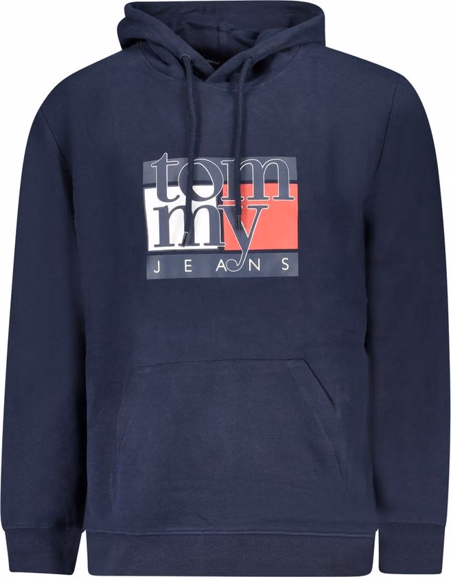 Blue Cotton Men's Hoodie