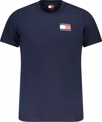 Blue Cotton Men T-Shirt