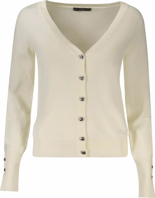 Bianco Viscosa Womens Cardigan