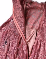 Pink Floral Lace Long Sleeve Midi Dress 3