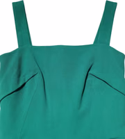 Dark Green Sleeveless Rayon Bodycon Dress 1