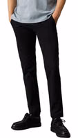 Black Recycled Cotton Chino Pants 2