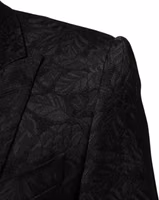 بدلة جاكار بروكار سوداء من 3 قطع مارتيني 2