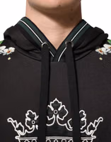 KING Black Orchid Floral Crown Logo Hoodie Sweater 4
