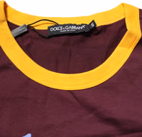 Burgundy Cotton DG Super King Logo T-Shirt 5