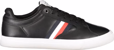 Black Polyester Men Sneaker