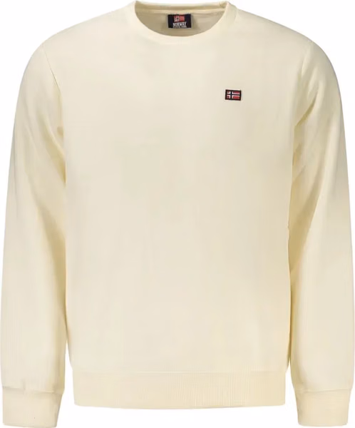 White Cotton Men Sweatshirt