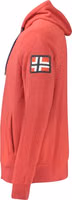 Red Polyester Men's Hooded Sweatshirt 3