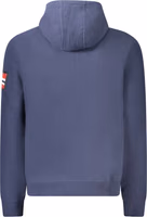 Blue Polyester Men's Hooded Sweatshirt 2