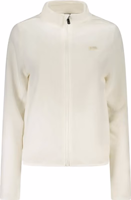 Bianco Polyester Women Sweatshirt
