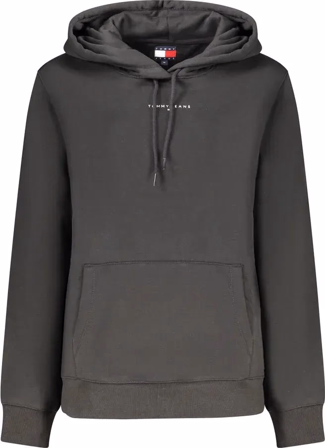 Black Cotton Women's Sweatshirt Hoodie