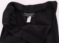 Black Stretch Straight Fit Dress Trousers Pants 5