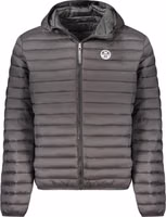 Black Polyester Men's Jacket 1