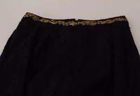 Black Lace Gold Baroque SPECIAL PIECE Shorts 2