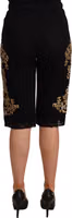 Black Lace Gold Baroque SPECIAL PIECE Shorts 1